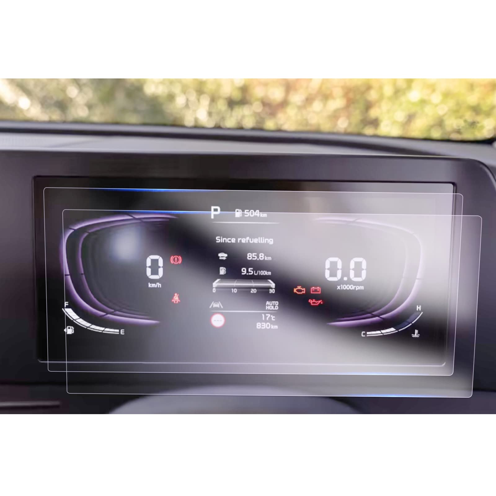 GAFAT [Pack of 2] Compatible with Kia Sportage NQ5 2022 2023 12.2 Inch Virtual Cockpit Protective Film, Sportage 2023 12.2 Inch Instrument Display Nano Screen Protector, 6H Anti-Scratch
