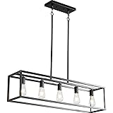 Black Farmhouse Kitchen Island Lighting, Modern