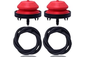 Hipa 2 Pack 951-10888A 570682A Primer Bulb Fits for Craftsman MTD Cub Cadet Troy Bilt Yard Machine Snow Blower 951-10639A 951-10888B 751-10888 Primer Bulb Assembly for Tecumseh HMSK100 HMSK105 HMSK110