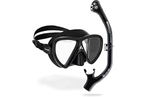 Cressi Adult Snorkeling Kit, Mask & Dry Snorkel - Quality Equipment for Discovering The Underwater World - Ocean Combo: Designed in Italy