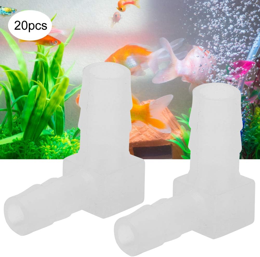 YOUTHINK 20PCS Aquarium Joint 90°Elbow Air Pump Pipe Adapter Fish Tank Hose Fittings Connector Suitable for Most Air Pump - Image 5