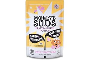 Molly's Suds Baby Laundry Detergent Powder | Removes Formula, Poop & Spit-Up Stains | Extra Gentle for Newborns (Sweet Baby Shea)
