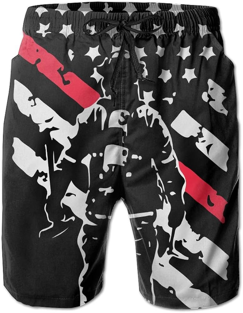 Thin red line swim trunks Clearance