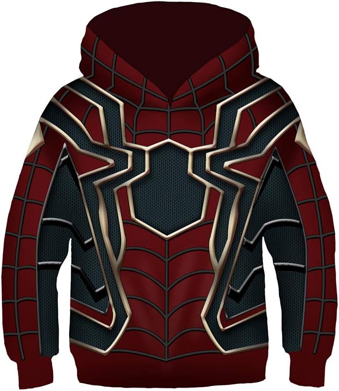 Superhero Hoodie 3D Print Pullover Unisex Sweatshirt Halloween Cosplay Jacket