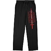 Star Wars The Last Jedi Lightsaber Logo Men's Black Sleep Pajama Pants