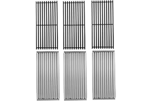 BBQ FUTURE 17" Grill Grates and Emitter for Charbroil TRU Infrared 3-Burner Gas Grill 463355220 463242516 463242515 466242515 463342420 463243016 463367016 463346017 Grill Replacement Parts G466-2400-W1
