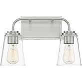 Meridian M80043BN Vanity, 2-Light 120 Total Watts, Brushed Nickel