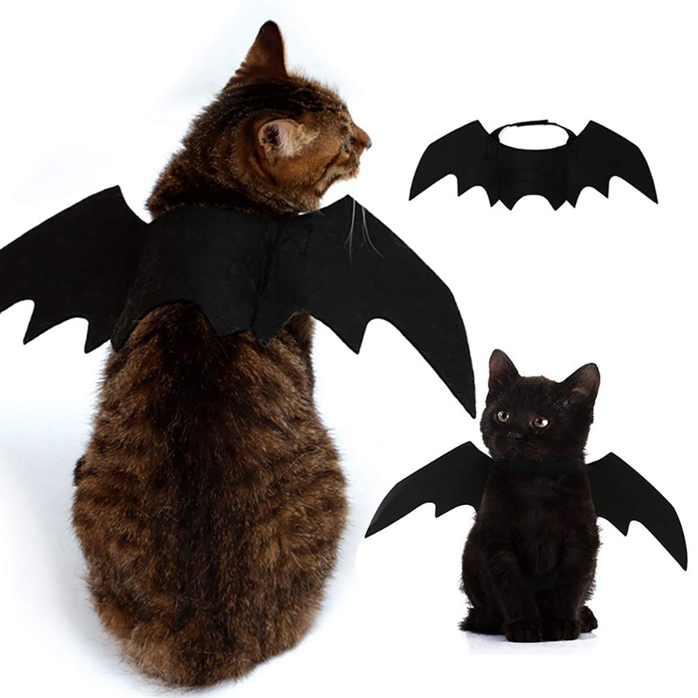 Halloween Pets Costume Dcecorations for Puppy Cat Dogs Hats Bat Wings (Small Bat Wings(suit for cats,small dogs))