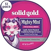 Solid Gold Wet Dog Food for Small Dogs - Grain Free Small Dog Food Wet Recipe w/Real Lamb, Superfoods & Vitamins for Gut Health & Immune Support - for Puppies, Adult & Senior Breeds - 12ct 3.5oz Cups