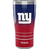 Tervis Traveler NFL New York Giants - Ombre Triple Insulated Tumbler Travel Cup Keeps Drinks Cold & Hot, 20oz, Stainless Steel