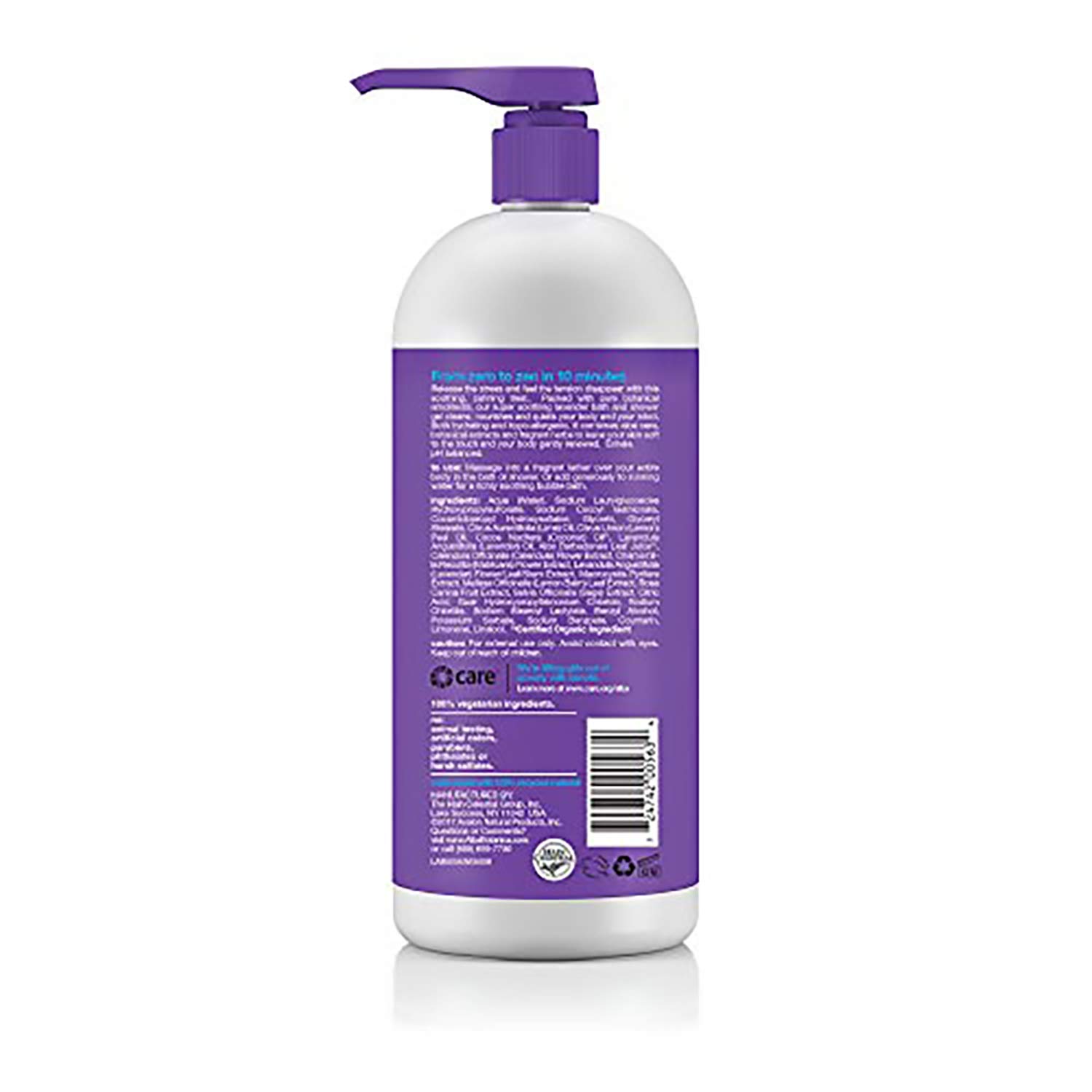 Alba Botanica Very Emollient French Lavender Bath & Shower Gel, 32 oz. : Organic Body Wash : Beauty