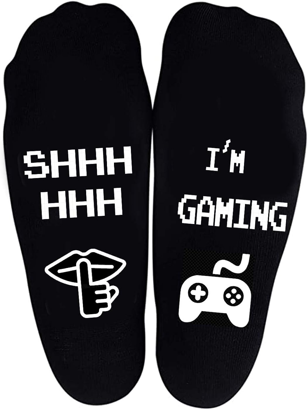 Shh I'm gaming Fuzzy Socks,Gaming Sock Funny Novelty Gift