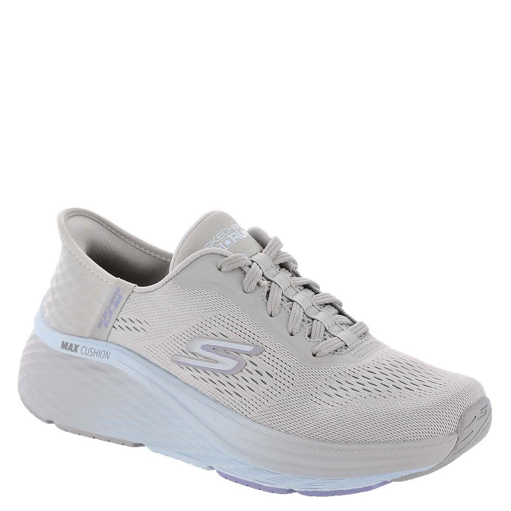 Skechers Women's Max Cushioning Elite 2.0 Solace Hands-Free Slip-Ins Sneaker, Gray/Blue, 5 Image