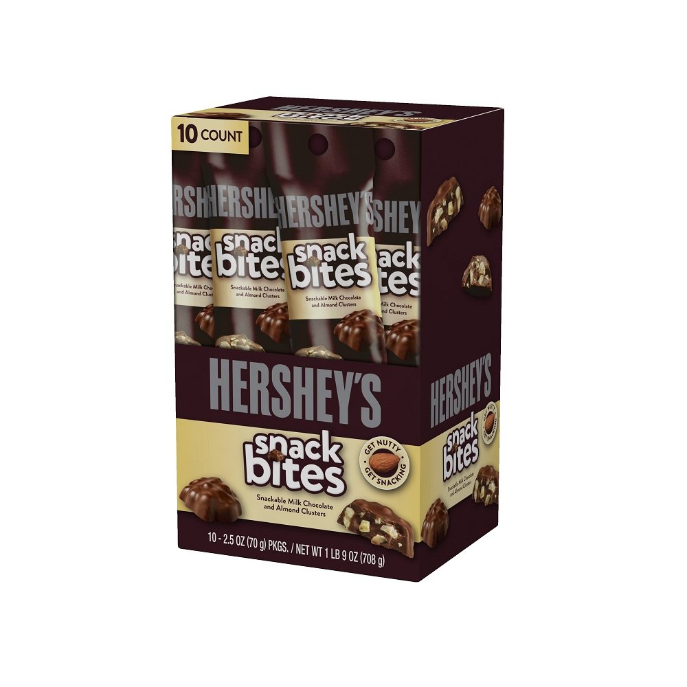 HERSHEY'S Chocolate Candy Snack Bites, 2.5 Ounce (Pack of 10) Buy