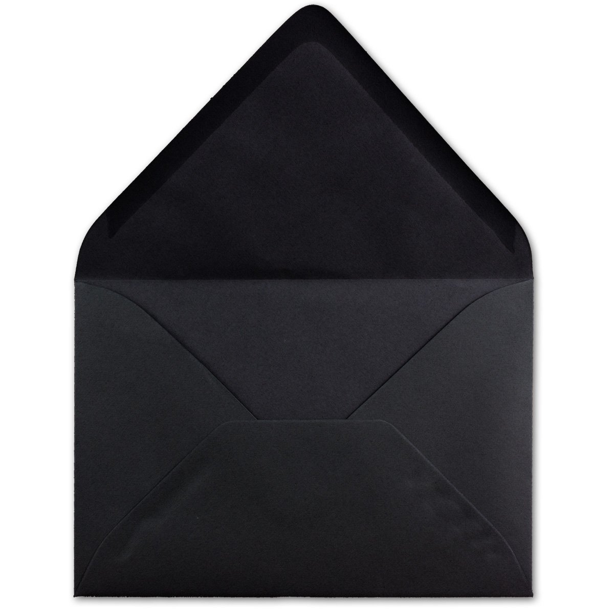 Glüxx-Agent 100 DIN C5 envelopes black 22.0 x 15.4 cm 110 g/m² wet-glued postal envelopes without window for Christmas greeting cards