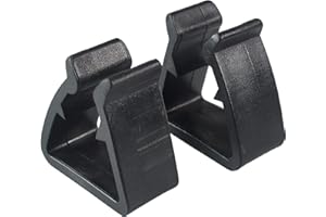 HOOOWOOO Outdoor Furniture Clips Patio Sofa Clips for Sectional Module Rattan Wicker Chairs Fasteners, 2 Pieces Black