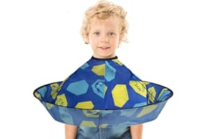 ewinever Hair Cutting Cape for Kids, Haircut Capes Umbrella Haircut Waterproof Foldable Hairdressing Umbrella Cape Apron