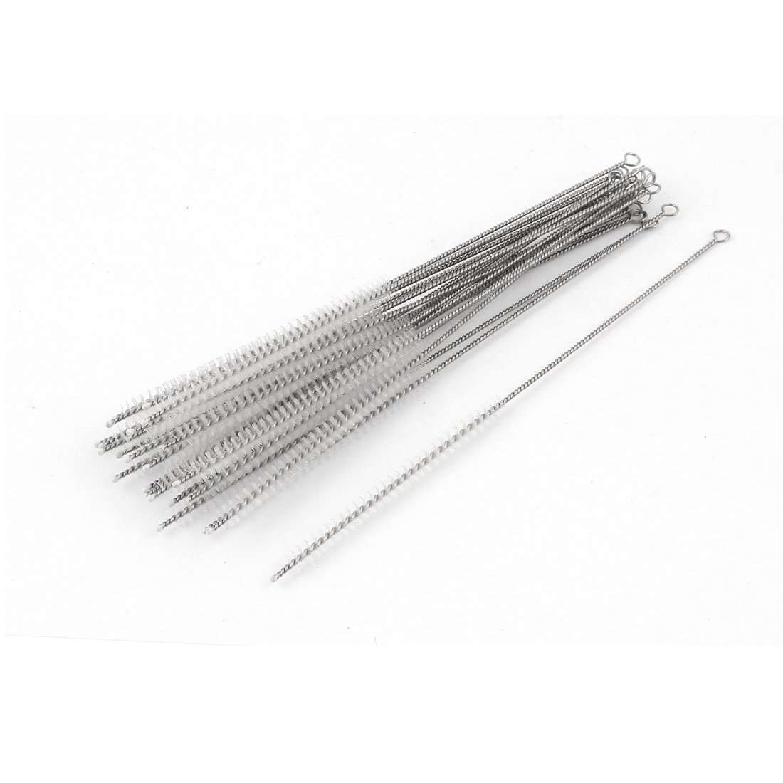 Sourcingmap 5mm Dia Bristle Test Tube Bottle Cleaning Brush Cleaner 16cm 25Pcs