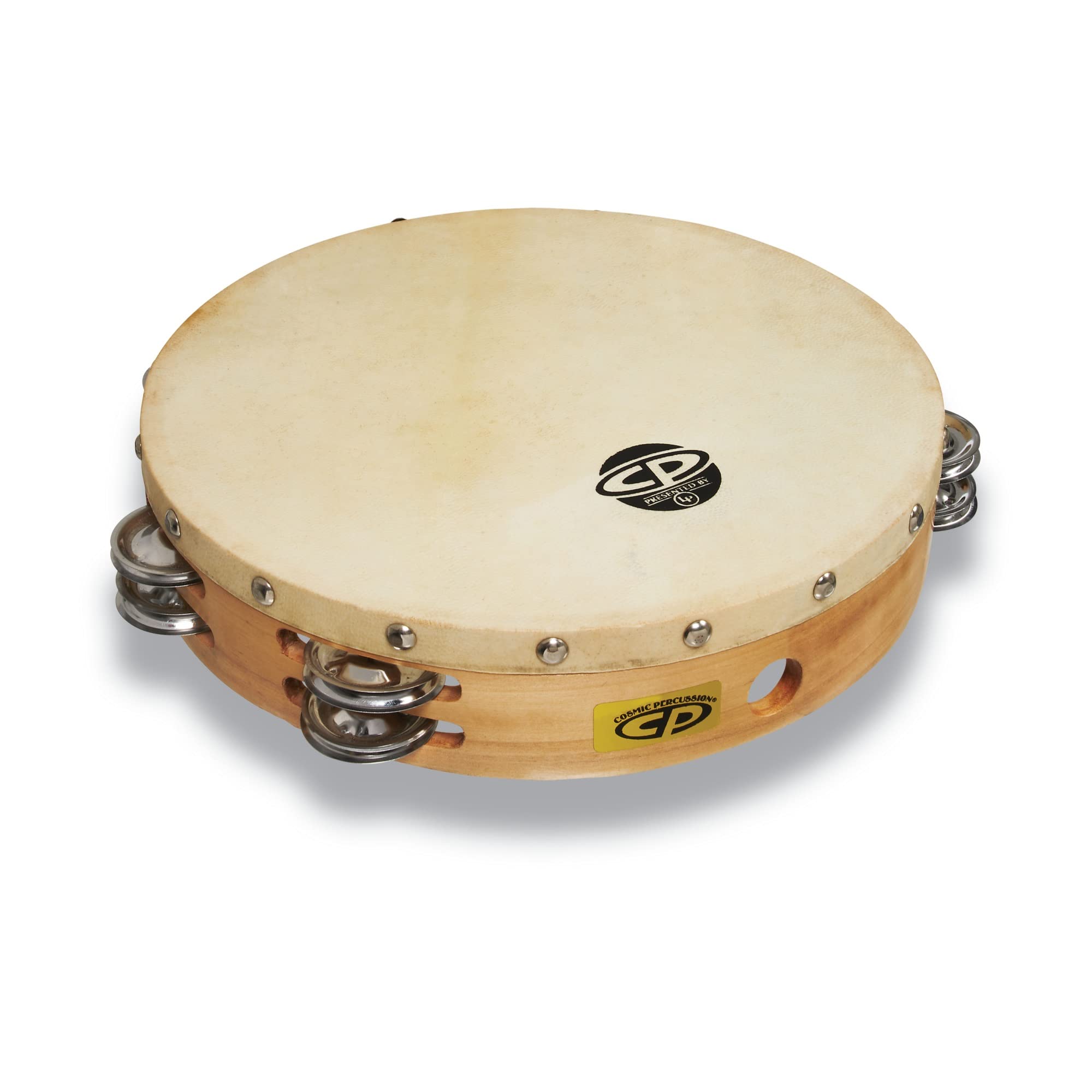 LP Latin Percussion CP Wood Tambourin Holz 10" doppelreihig mit Fell CP380