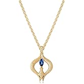 Fettero Gold Necklace for Women Snake Pendant 14K Gold Plated Charm Snake Animal Necklace for Everyday Jewelry
