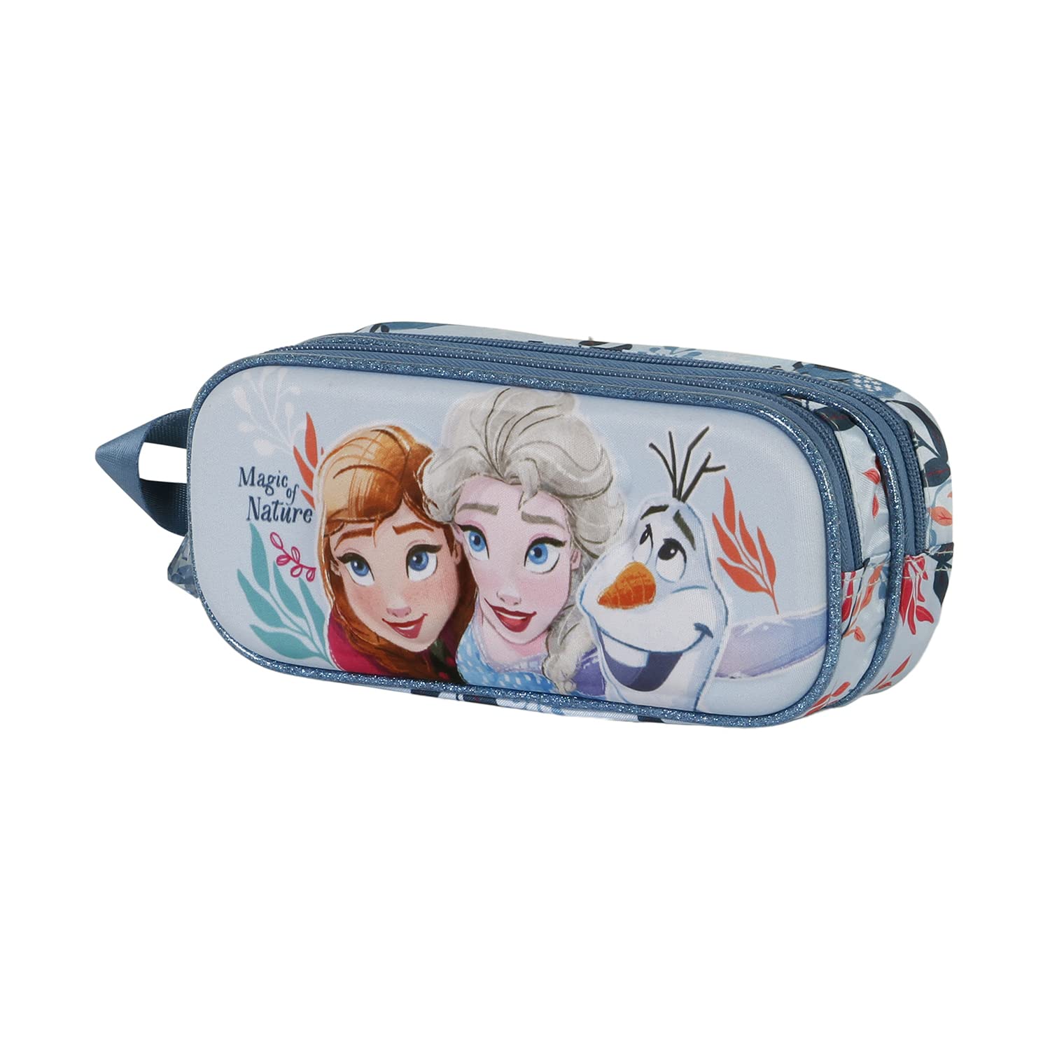 Disney Frozen 2 Nature-3D Double Pencil Case, Multicolour, 22 x 9.5 cm