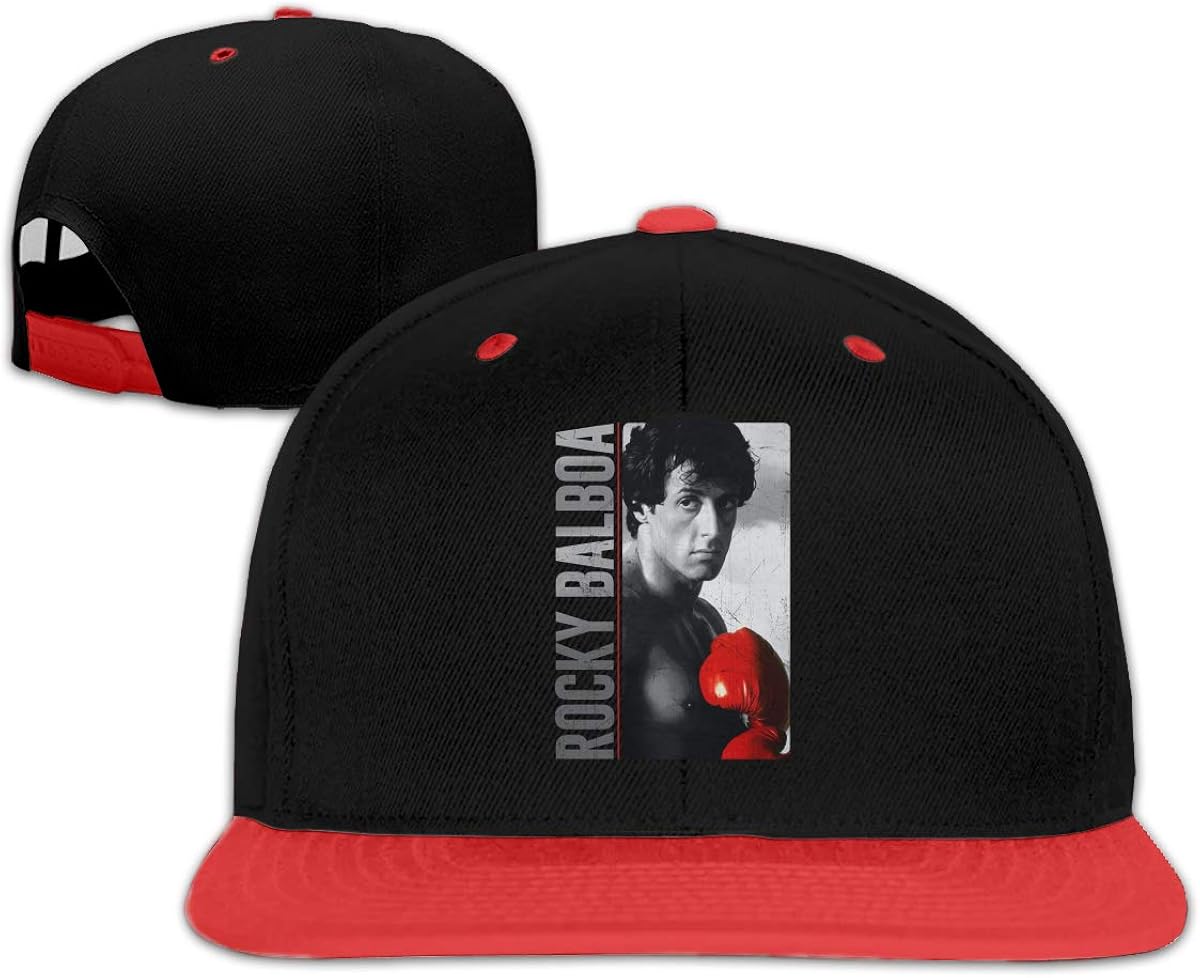 Rocky Balboa Top Baseball Cap Men and WomenClassic Adjustable Hat Red