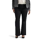 Lee Womens Plus Size Wrinkle Free Mid Rise Bootcut Pant