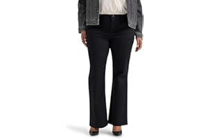 Lee Womens Plus Size Wrinkle Free Mid Rise Bootcut Pant