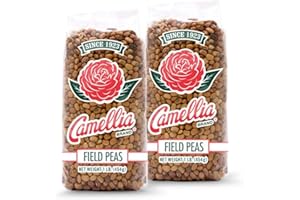 Camellia Brand Dried Field Peas – Premium Southern Peas for Hoppin’ John, Soups, Stews, Salads, and Casseroles – Non-GMO, Gluten-Free, High Protein & Fiber, Vegan and Vegetarian Friendly , 1 Pound (Pack of 2)
