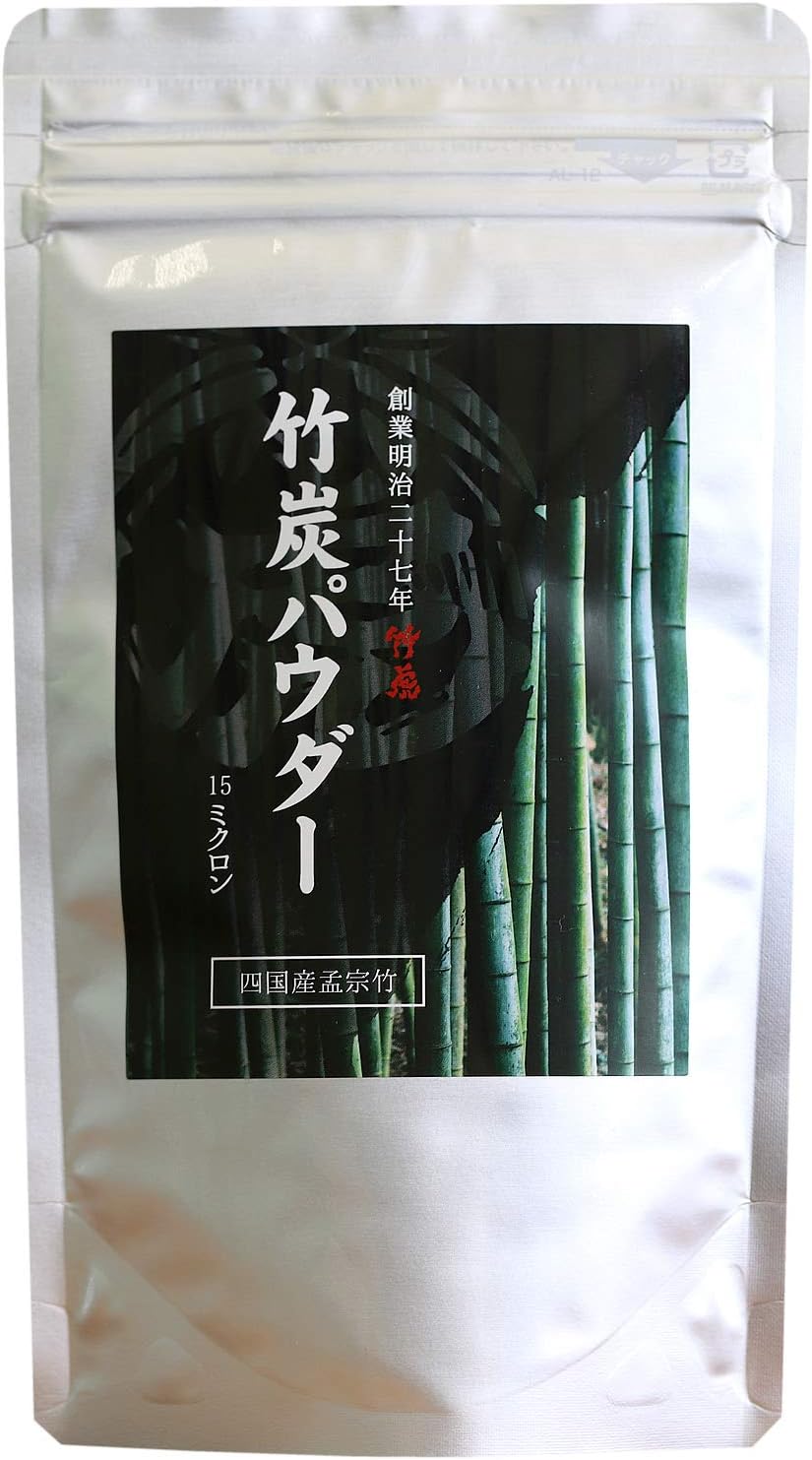Amazon Co Jp 明治27年 虎斑竹専門店 竹炭パウダー15ミクロン 60g 放射能検査済み 四国産竹材 土窯にこだわり高温で焼上げた最高級 竹炭を食用竹炭微粉末にした無味無臭で食材を最大限活用 真っ黒スイーツにも ホーム キッチン