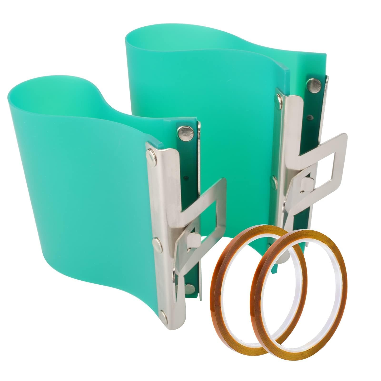 AIBAOBAO 2Pcs Silicone Mug Wrap for Sublimation Mugs, 3D Wrap Sublimation 11oz & 15oz Mug Wrap for Sublimation in Oven, Printing Press for Sublimation Tumblers