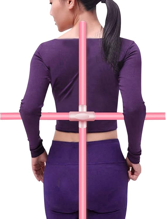 Outgeek 2PCS Humpback Correction Sticks Plastic Yoga Sticks