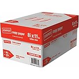 Staples Copy Paper Multi-Purpose Copier and Fax Machine Carton, Letter Size, Acid Free, 92 Bright, 20 lb., White, 5000 Sheets/Case