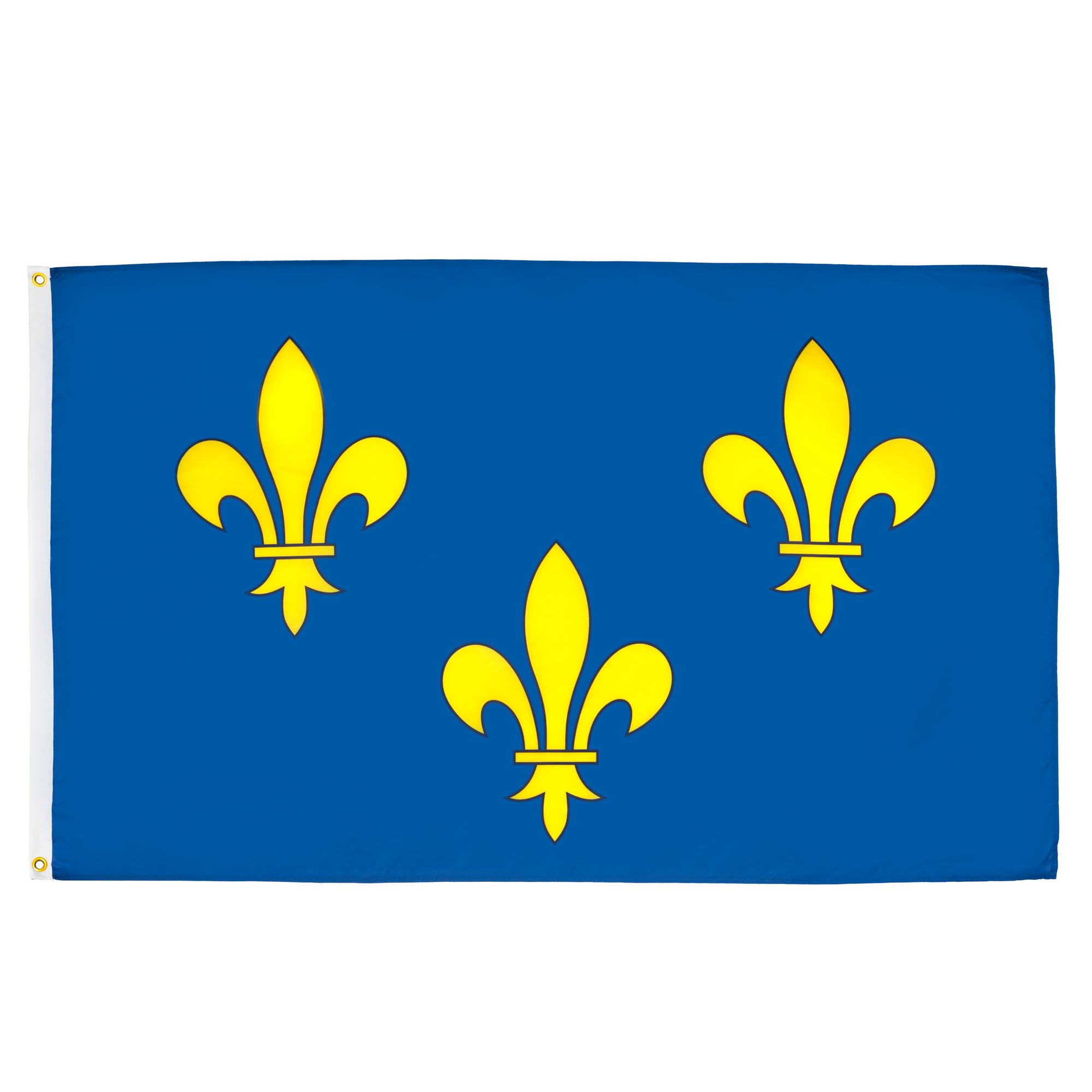 AZ FLAG - Ile-De-France Flag - 2x3 Ft - 100D Polyester French Region Of Ile-De-France Banner with Two Metal Grommets - Fade Resistant - Vivid Colors - 2' x 3' Feet - 90x60 Cm