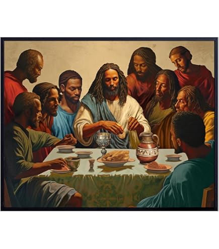 Amazon.com: Black African American Lord Jesus & Disciples Last