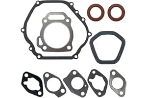 WOTIAN Gasket Kit for Honda and Clones GX390 GX420 GX440 188F 190F(188 Series) Engine & Generator, Cylinder Head Valve Cover Carburetor Air Filter Muffler Crankcase Gasket with Oil Seals