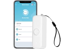 GAODUCASH WiFi Smart Motion Sensor: Wireless PIR Motion Detector for Home Security, Infrared Motion Sensor with App Notification Alert, Support Voice Command Via Alexa (1-Pack)