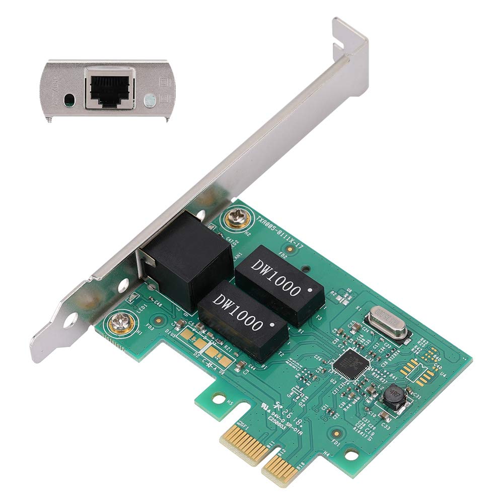 Gigabit Network Card, PCI Express Gigabit Ethernet Network Card Adapter 10/100/1000Mbps RJ-45 x 1 Connector for 10, Vista, XP, and 7