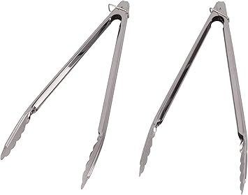 Amazon Amazon Co Jp 限定 キャプテンスタッグ Captain Stag バーベキュー用 トング 万能トング 30cm ストッパー付き ステンレス製 レスト 2本セット Uz キャプテンスタッグ Captain Stag クッキングツール