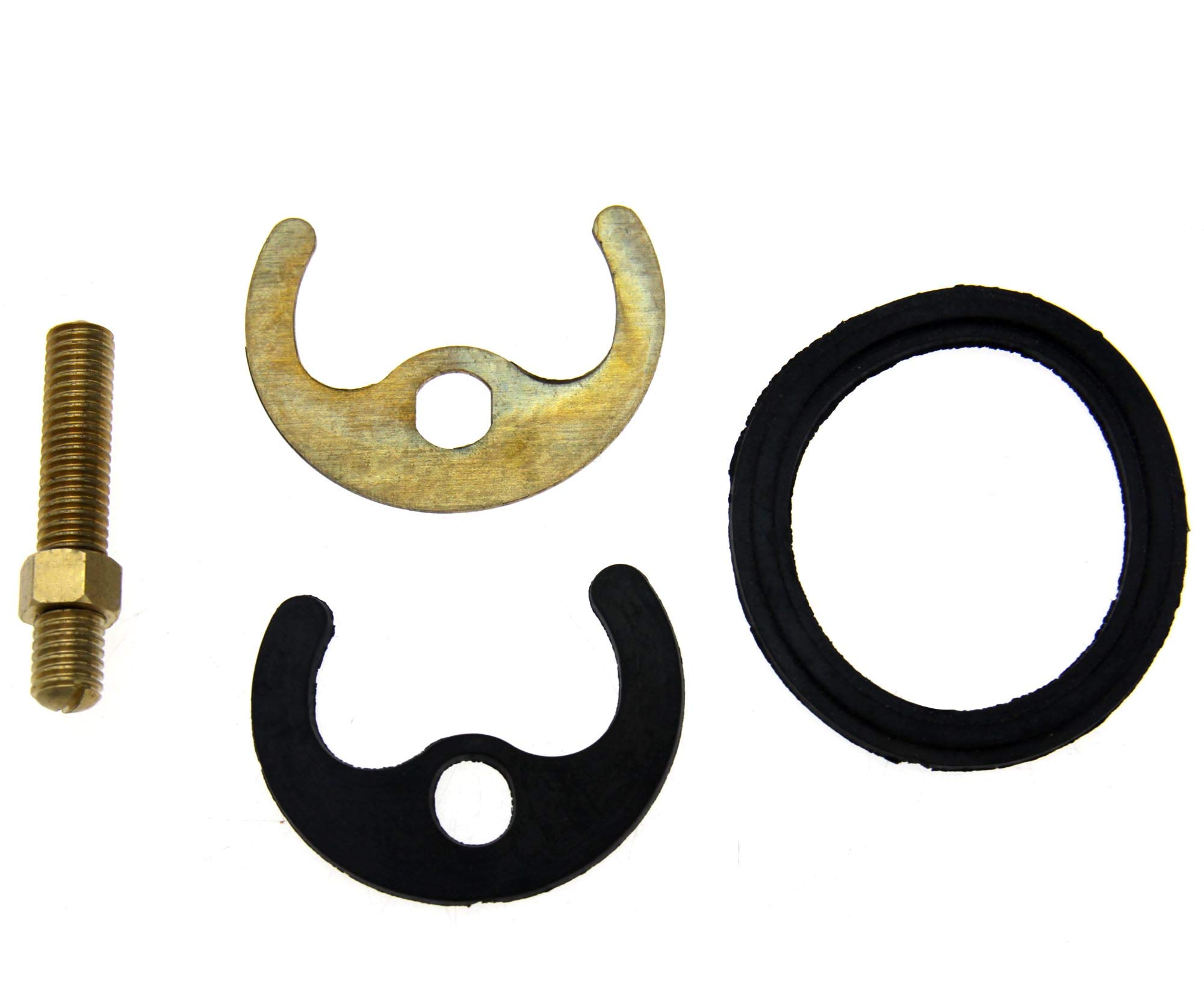 The Lord of the Tools 4 pcs Mixer Tap Fixing Bolt Set for Basin Sink Horse Included Shoe Plate M8 Single Bolt Copper