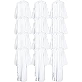 IvyRobes 12 Pcs Adults Matte Choir Robes for Church Baptism Judge Graduation Gown Confirmation Officiant Pastor Costume