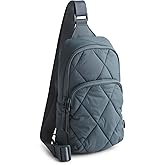 Vera Bradley Women's Featherweight Lorman Sling Backpack, Dark Slate, One Size
