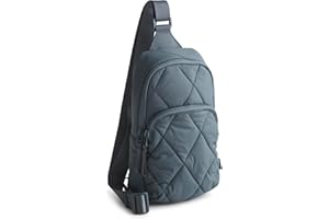 Vera Bradley Women's Featherweight Lorman Sling Backpack, Dark Slate, One Size