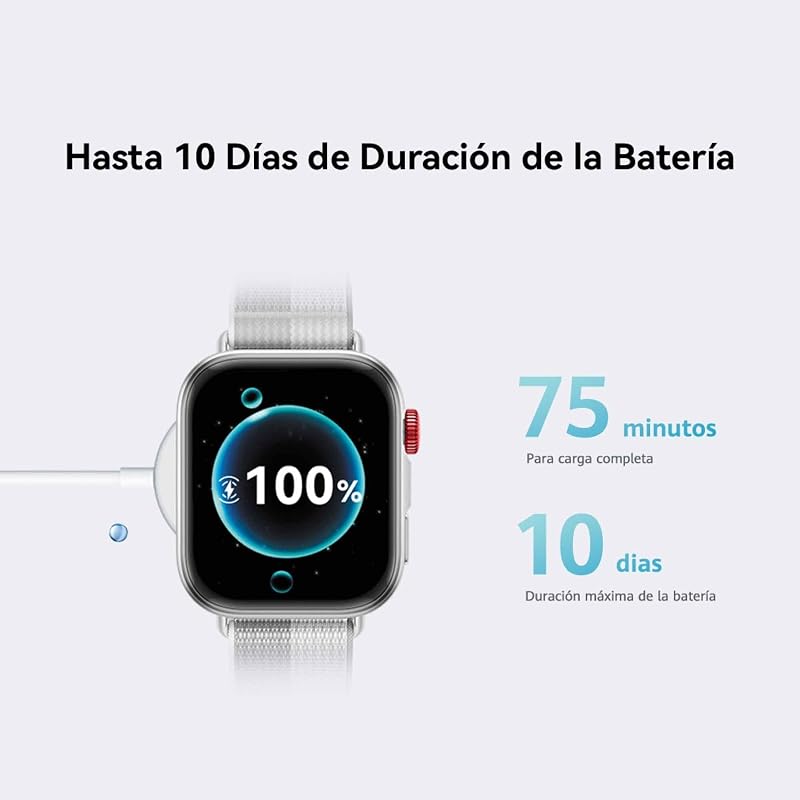 Watch FIT 4 Smartwatch, Brillo Máximo de 2.000 Nits, Negro