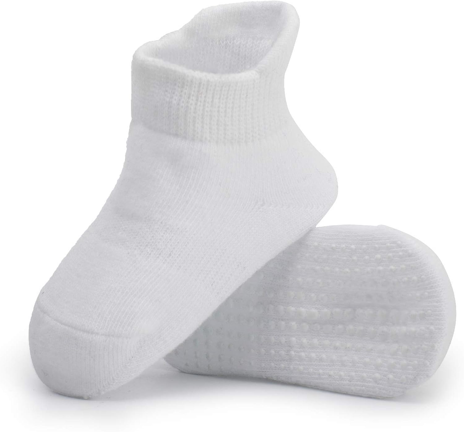 Zaples Baby Non Slip Grip Ankle Socks with Non Skid Soles for Infants Toddlers Kids Boys Girls: Clothing