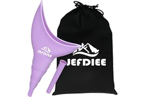 JefDiee Female Urination Device - Silicone Pee Funnel Allows Women to Pee Standing Up