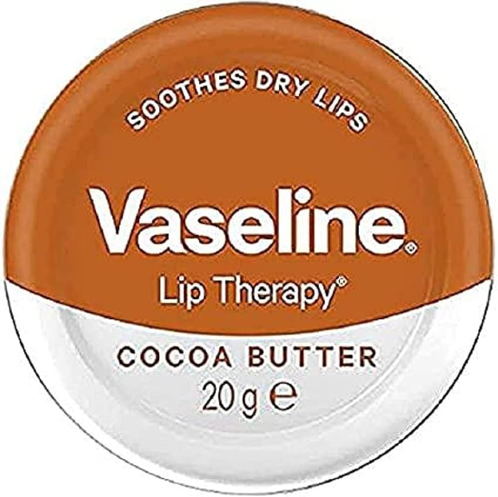 Vaseline Lip Therapy Cocoa Butter 20g Lip Balm - Instantly Soothes & Repairs