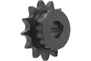 TOAUO Sprocket, 40 Chain Size, 1 Bore Dia, 13# of Teeth (2 Pieces)