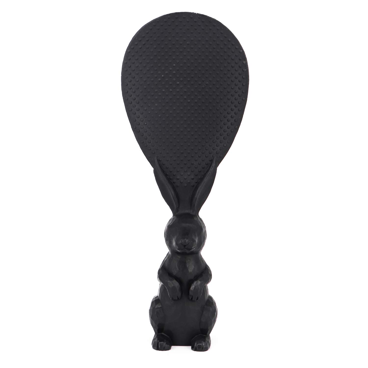 QTKJ Cute Asian Kitchen Non Stick Table Rice Paddle Spoon Tool, PP Cappuccino Dining Rice Spoon(Black)