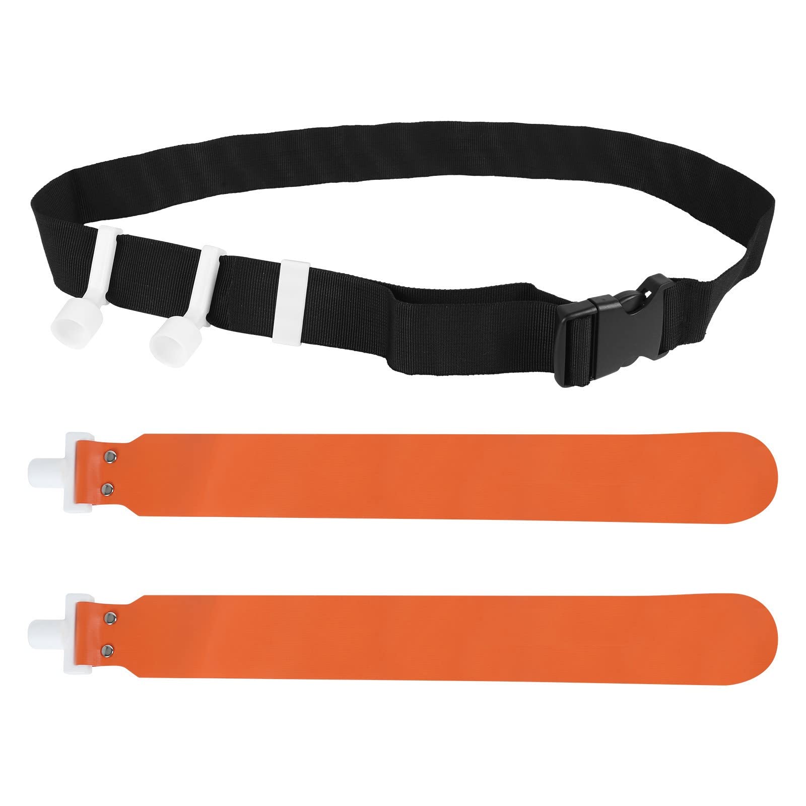 DONGKER Flag Football Belts,PVC Adjustable Football Waist Belt 2 Flags Release Buckle for Youth and Adults Training Equipment